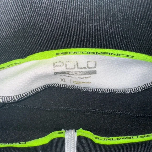 Polo by Ralph Lauren Black and Neon Green Performance Jacket - Picture 3 of 3